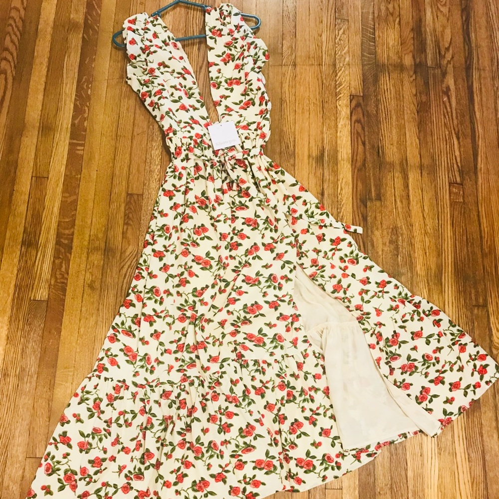 Lovers day dress beige floral